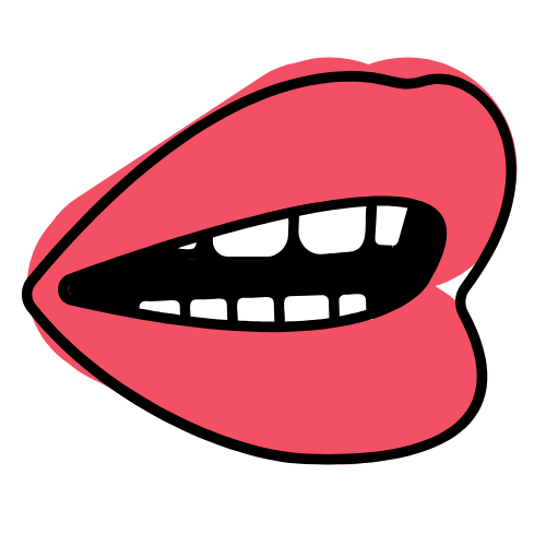 INT'L CAFÈ pink mouth logo